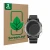 Vorderseite einer Produktverpackung mit dem Markenlogo ScreenLeaf. Daneben ist das Gerät Garmin Fenix 3 mit dem zugehörigen Di