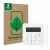 Vorderseite einer Produktverpackung mit dem Markenlogo ScreenLeaf. Daneben ist das Gerät SumUp Air mit dem zugehörigen Display