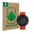 Vorderseite einer Produktverpackung mit dem Markenlogo ScreenLeaf. Daneben ist das Gerät Garmin Forerunner 45 mit dem zugehöri