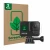 Vorderseite einer Produktverpackung mit dem Markenlogo ScreenLeaf. Daneben ist das Gerät GoPro Hero 8 Black (Linse) mit dem zu