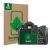 Vorderseite einer Produktverpackung mit dem Markenlogo ScreenLeaf. Daneben ist das Gerät Pentax K-3 Mark III mit dem zugehörig
