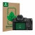 Vorderseite einer Produktverpackung mit dem Markenlogo ScreenLeaf. Daneben ist das Gerät Panasonic Lumix DC-G9 II mit dem zuge