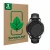 Vorderseite einer Produktverpackung mit dem Markenlogo ScreenLeaf. Daneben ist das Gerät Xiaomi Watch S3 mit dem zugehörigen D