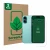 Vorderseite einer Produktverpackung mit dem Markenlogo ScreenLeaf. Daneben ist das Gerät Apple iPhone 16 (Display+Kamera) mit 