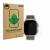 Vorderseite einer Produktverpackung mit dem Markenlogo ScreenLeaf. Daneben ist das Gerät Apple Watch Ultra 3 mit dem zugehörig