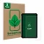 Vorderseite einer Produktverpackung mit dem Markenlogo ScreenLeaf. Daneben ist das Gerät Doogee R10 mit dem zugehörigen Displa