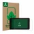 Vorderseite einer Produktverpackung mit dem Markenlogo ScreenLeaf. Daneben ist das Gerät Raspberry Pi Touchscreen 2 (7") mit d