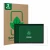 Vorderseite einer Produktverpackung mit dem Markenlogo ScreenLeaf. Daneben ist das Gerät Acepad A150 mit dem zugehörigen Displ