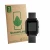 Vorderseite einer Produktverpackung mit dem Markenlogo ScreenLeaf. Daneben ist das Gerät Bangle.js 2 mit dem zugehörigen Displ